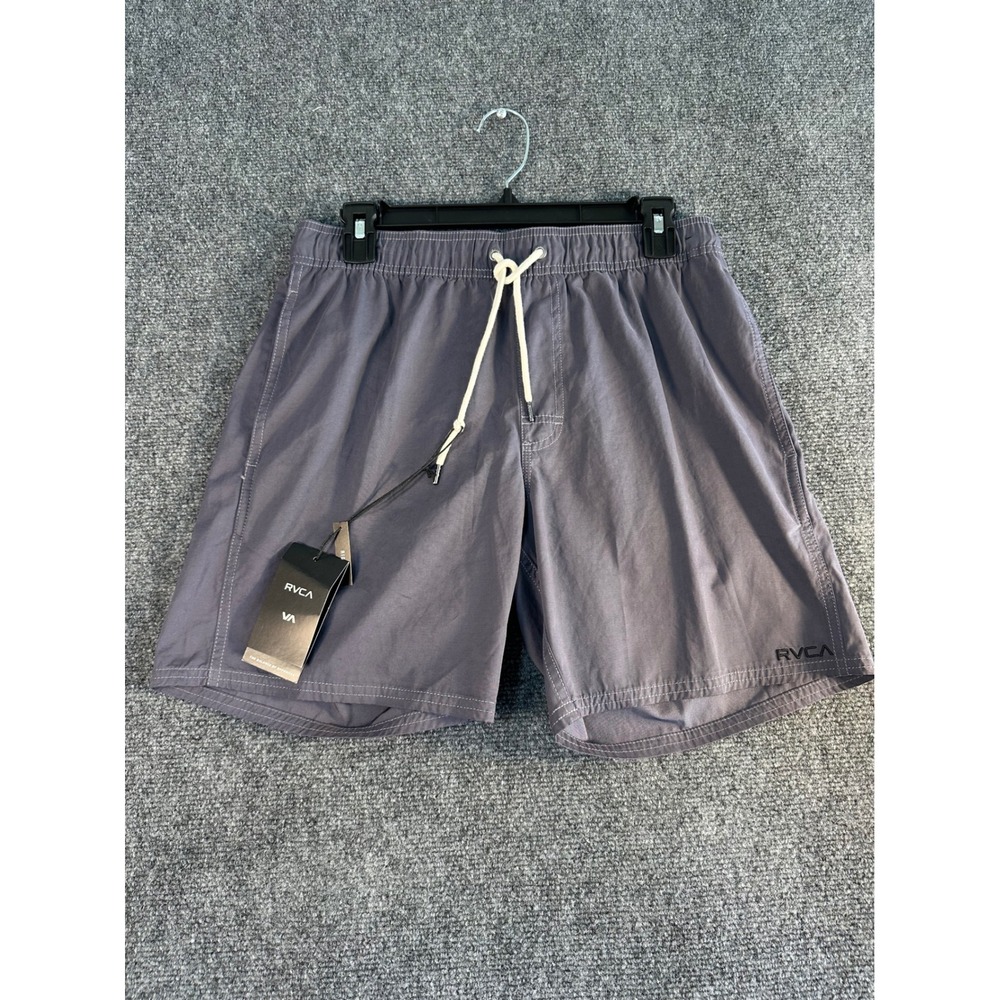 RVCA Mens Opposites Elastic 2 17 Ink Boardshorts Grey Small NEW